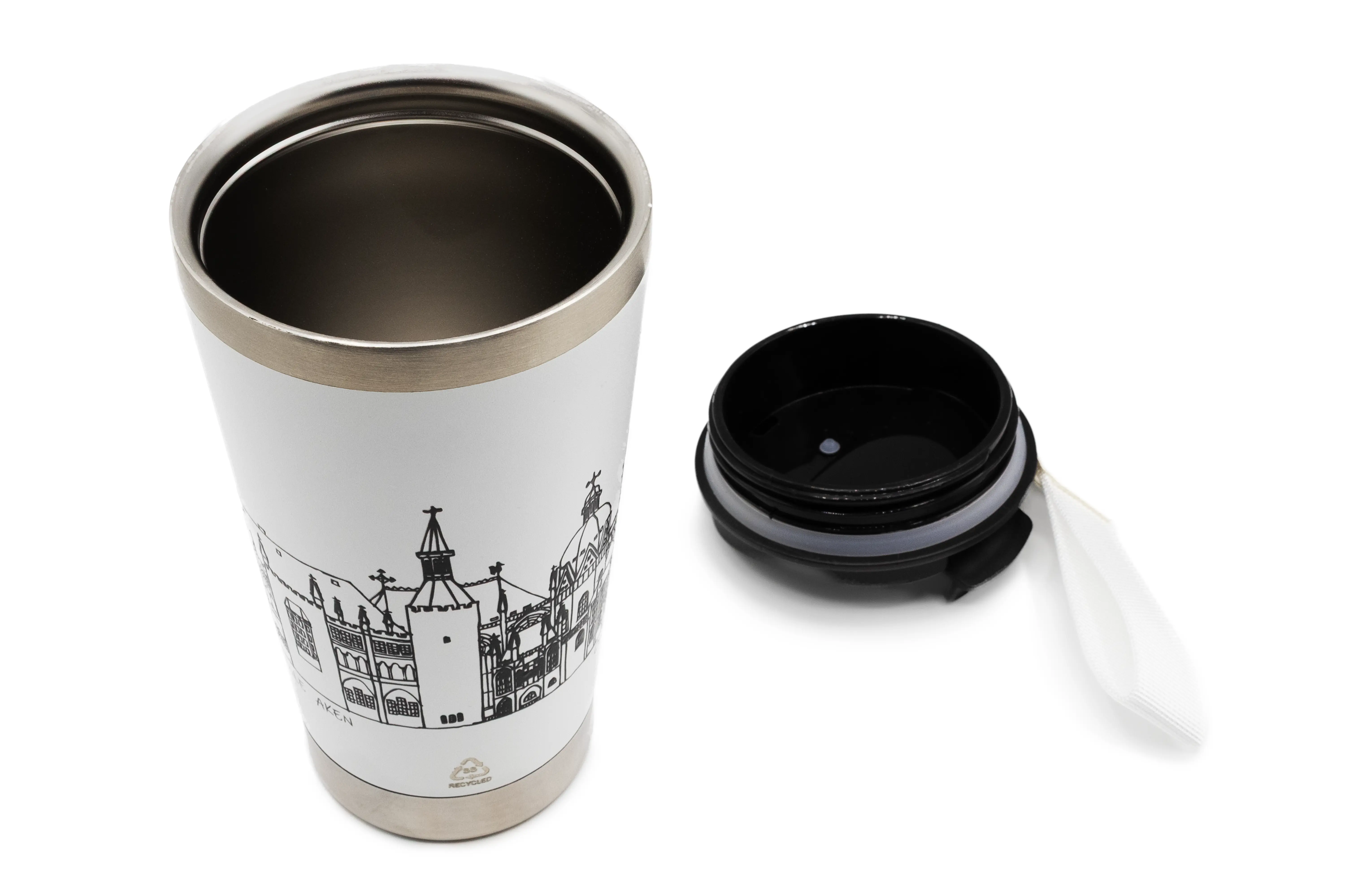 To-go Becher in Edelstahl "Wahrzeichen Aachen"