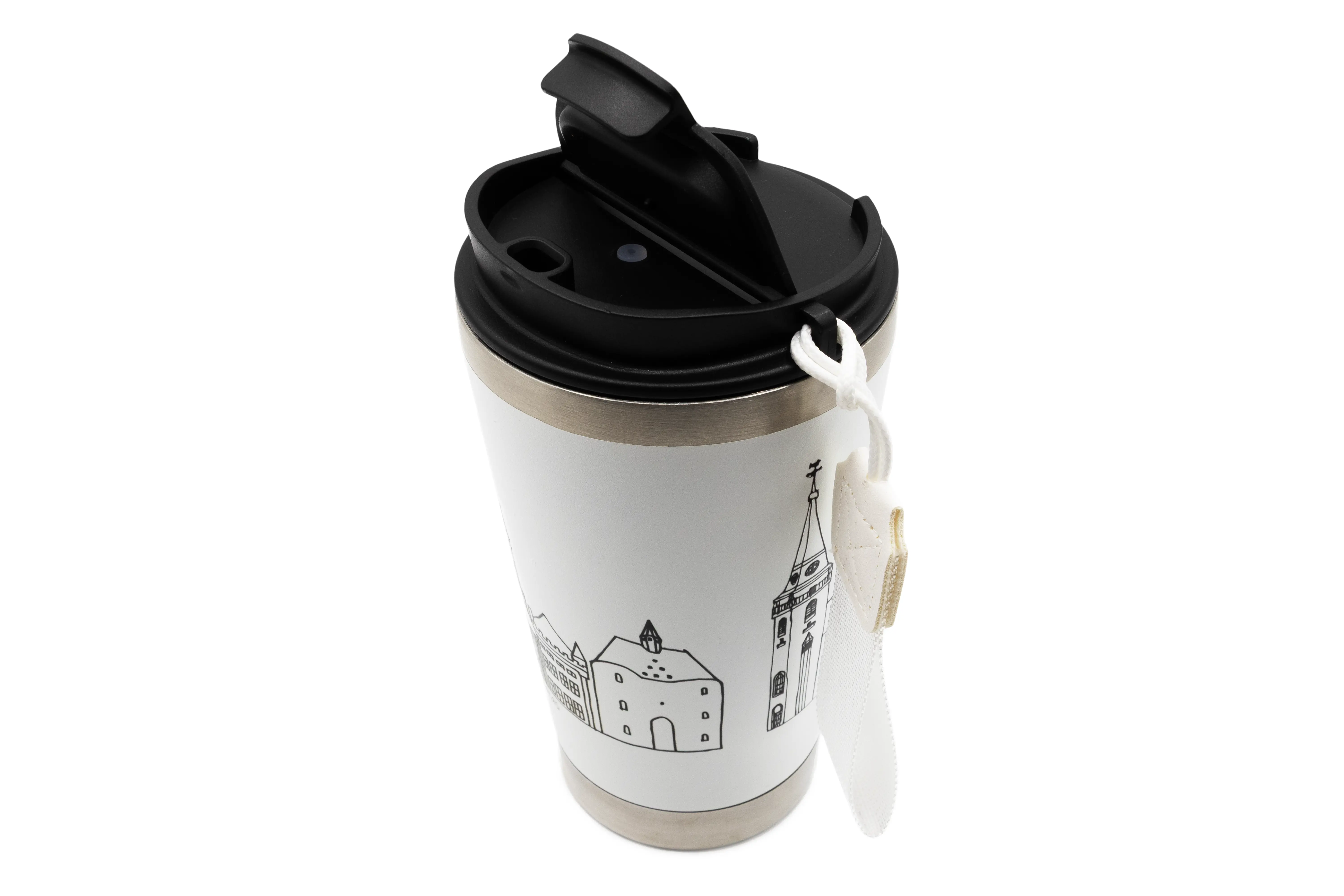 To-go Becher in Edelstahl "Wahrzeichen Aachen"